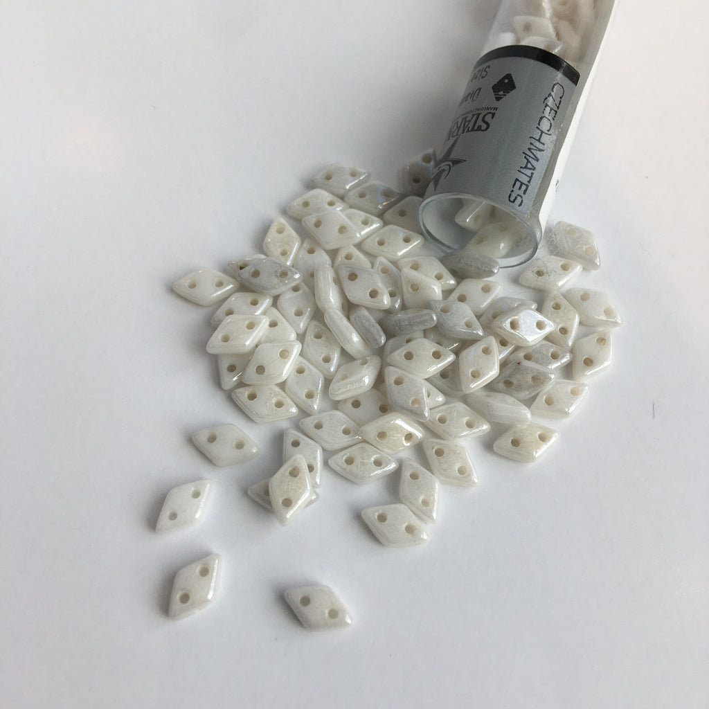 CzechMates Diamond - Opaque White Luster