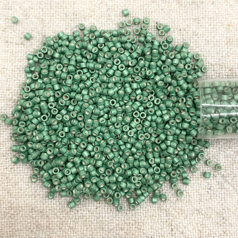 Delica 11/0 DB1171 Galvanized Matte Dark Mint