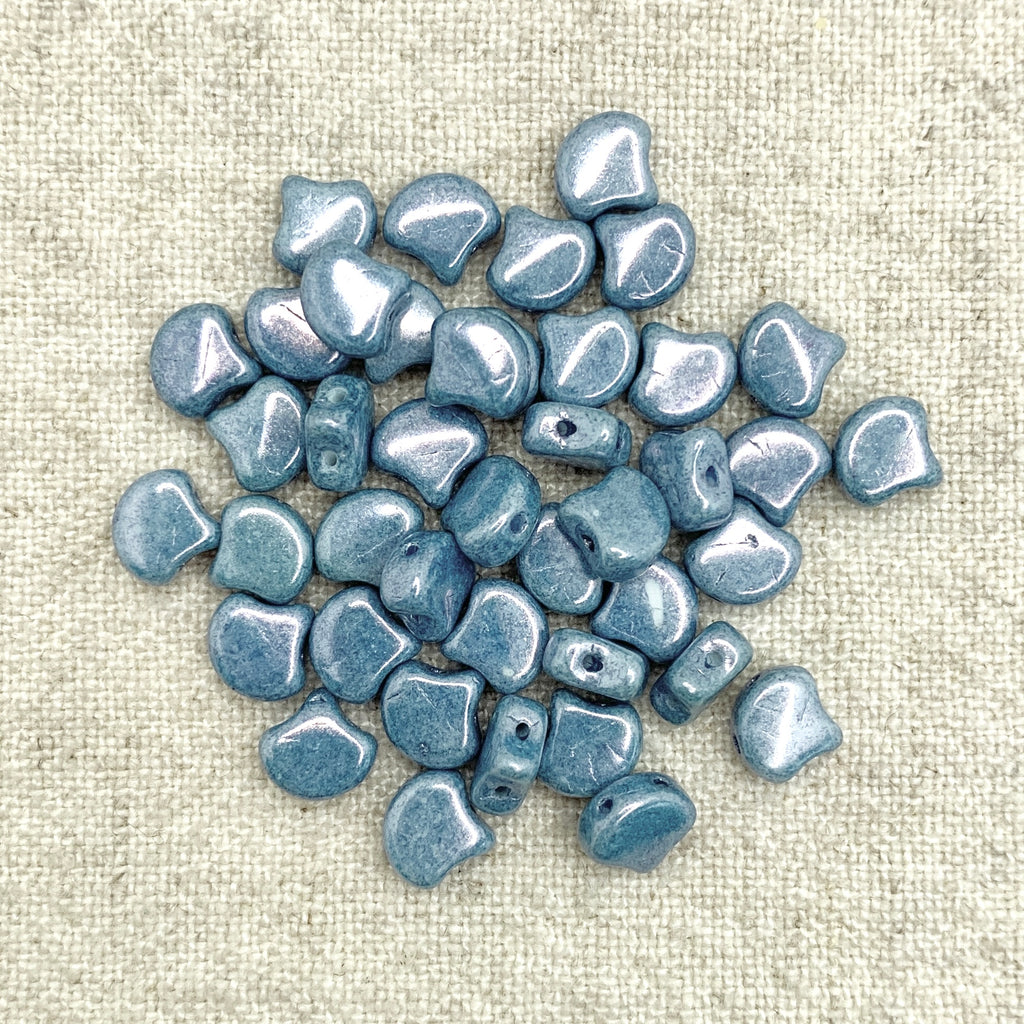 Ginkgo Bead - Chalk Blue Luster