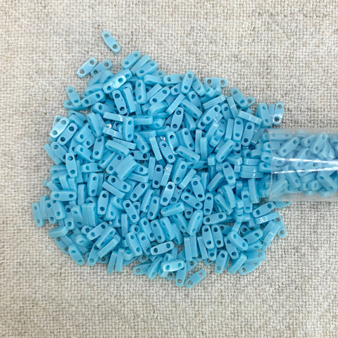 Quarter Tila - Opaque Turquoise Blue