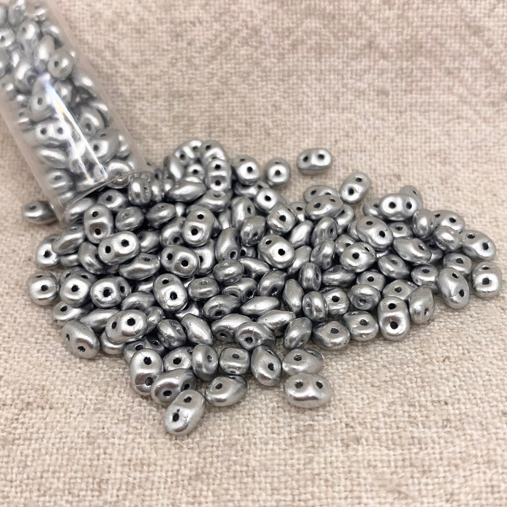 SuperDuo Crystal Bronze Aluminum Czech Shield