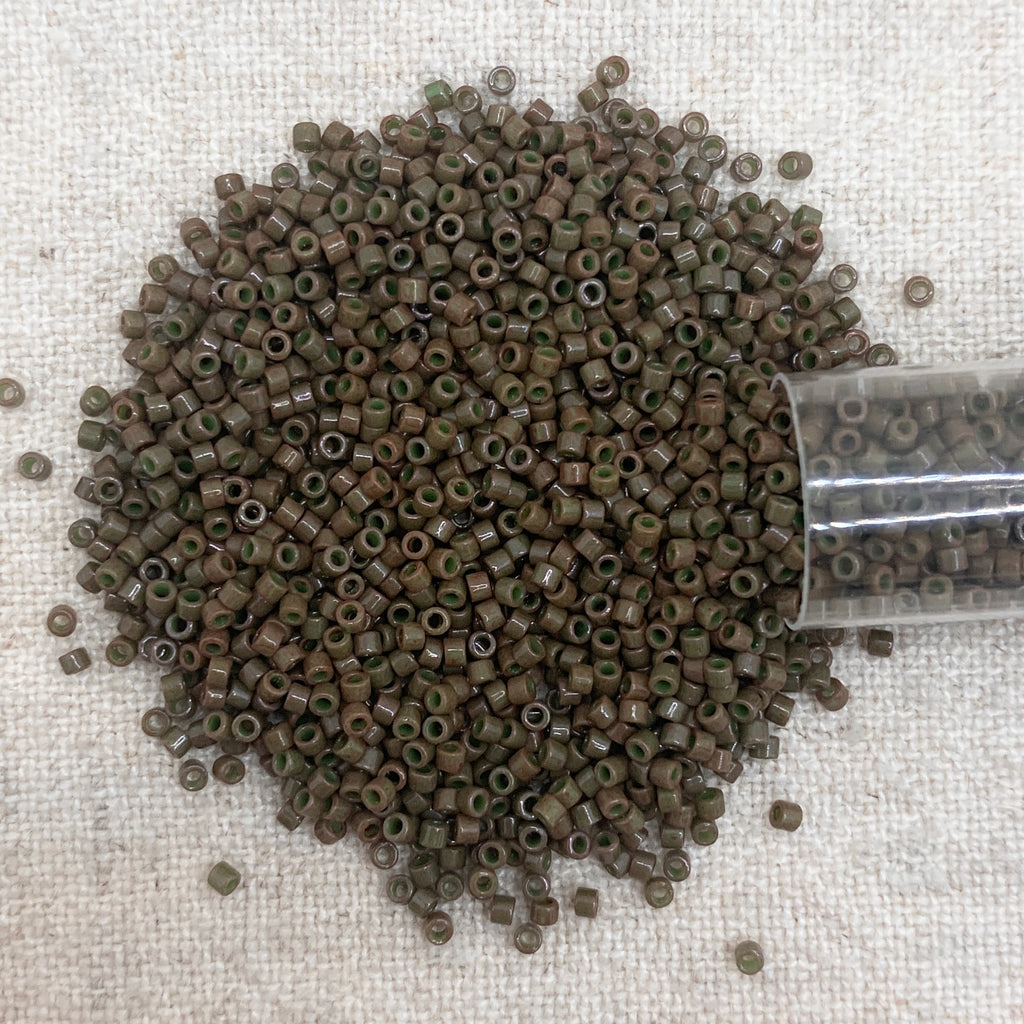 Delica 11/0 DB657 Dyed Opaque Olive