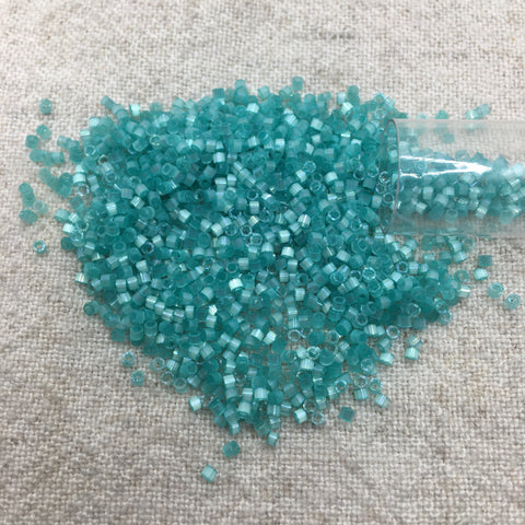 Delica 11/0 DB1812 Dyed Light Aqua Green Silk Satin