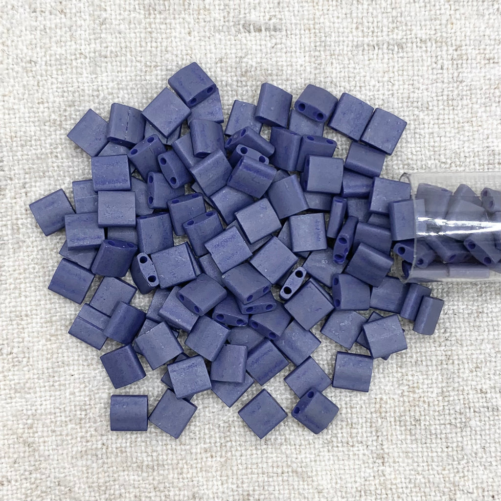 Tila Bead - Matte Cobalt