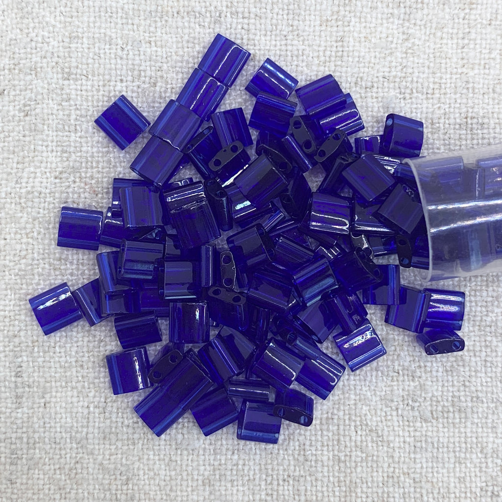 Tila Bead - Transparent Cobalt