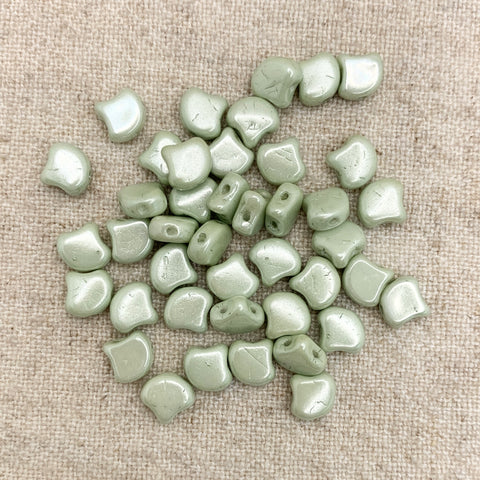 Ginkgo Bead - Chalk Green Luster