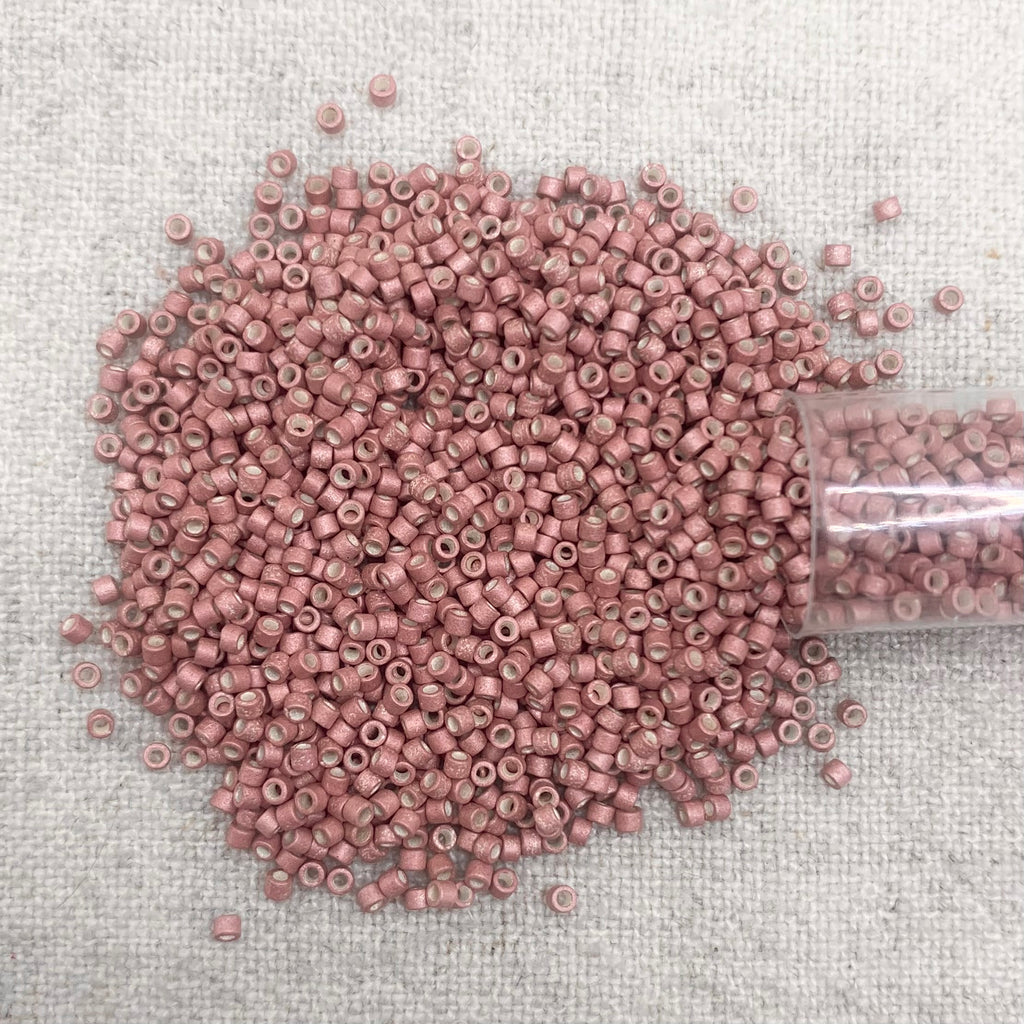 Delica 11/0 DB1166 Galvanized Matte Pink Blush