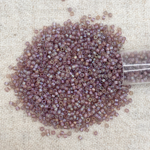 Delica 11/0 DB857 Matte Smoky Amethyst AB