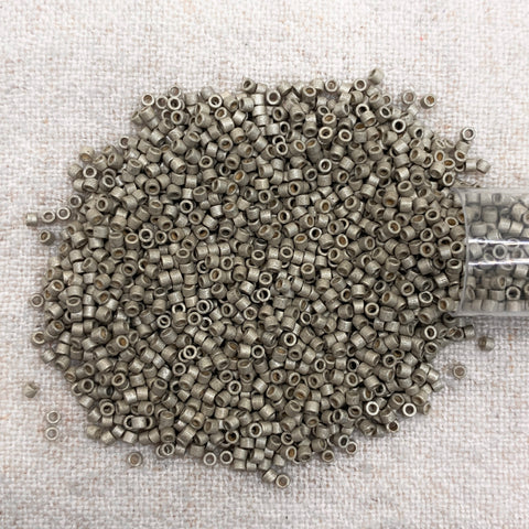 Delica 11/0 DB1169 Galvanized Matte Pewter