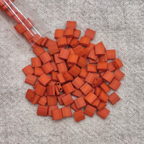 Tila Bead - Burnt Sienna