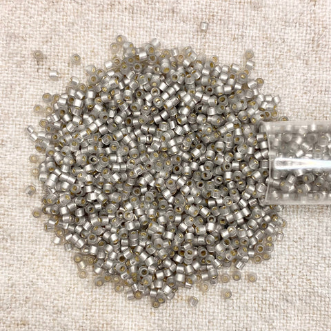 Delica 11/0 DB630 Silver Lined Light Taupe Alabaster