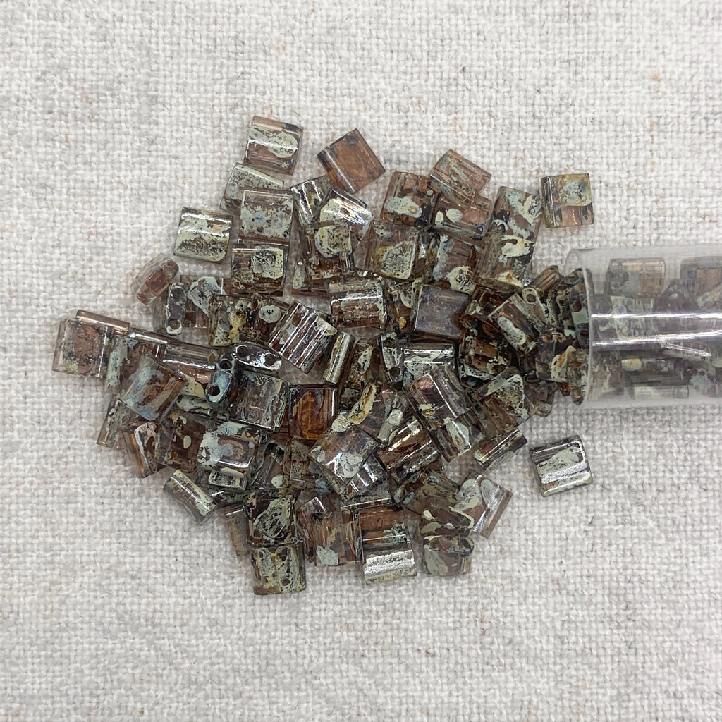 Tila Bead - Picasso Transparent Lt Smoke Topaz