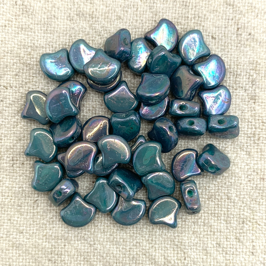 Ginkgo Bead - Nebula Turquoise Green
