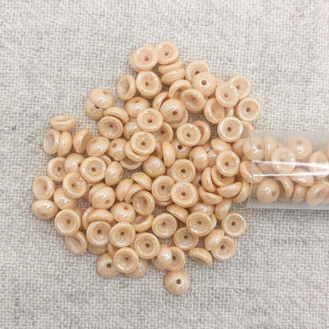 Teacup Bead - Opaque Champagne Luster