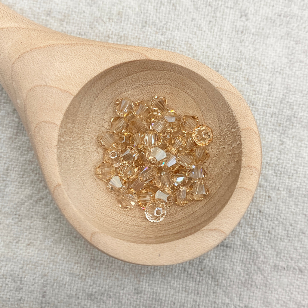 Prestige Crystal 4mm Bicone - Crystal Golden Shadow