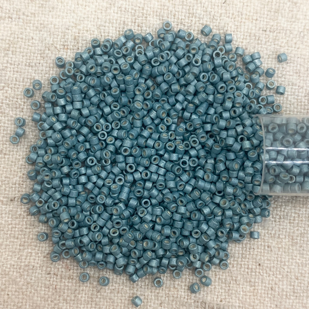 Delica 11/0 DB1172 Galvanized Matte Dark Aqua