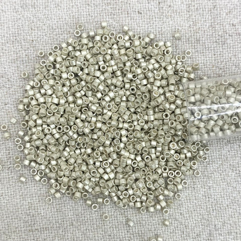 Delica 11/0 DB1151 Galvanized SF Silver