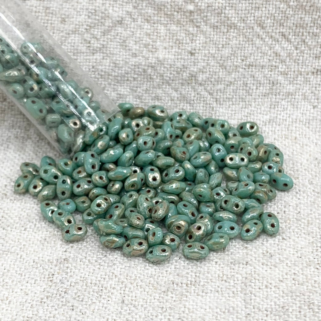 Mini Duo - Turquoise Green Picasso