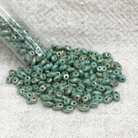 Mini Duo - Turquoise Green Picasso