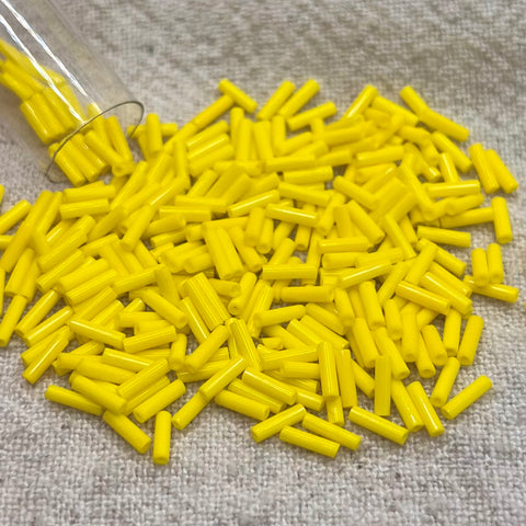 Miyuki Bugle #2 6mm - Opaque Yellow