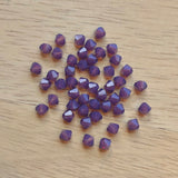 Preciosa 4mm Bicone - Amethyst Opal