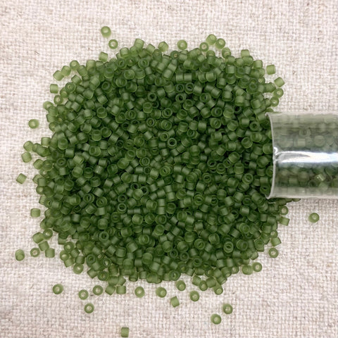 Delica 11/0 DB1267 Matte Transparent Olive