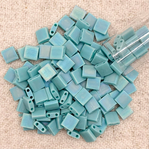 Tila Bead - Matte Opaque Turquoise AB