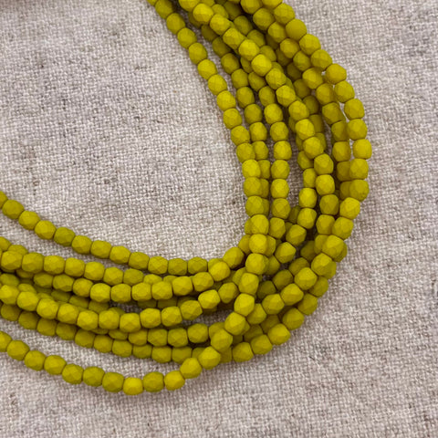 Firepolish 3mm - Saturated Chartreuse