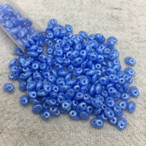 SuperDuo Opal Blue White Luster