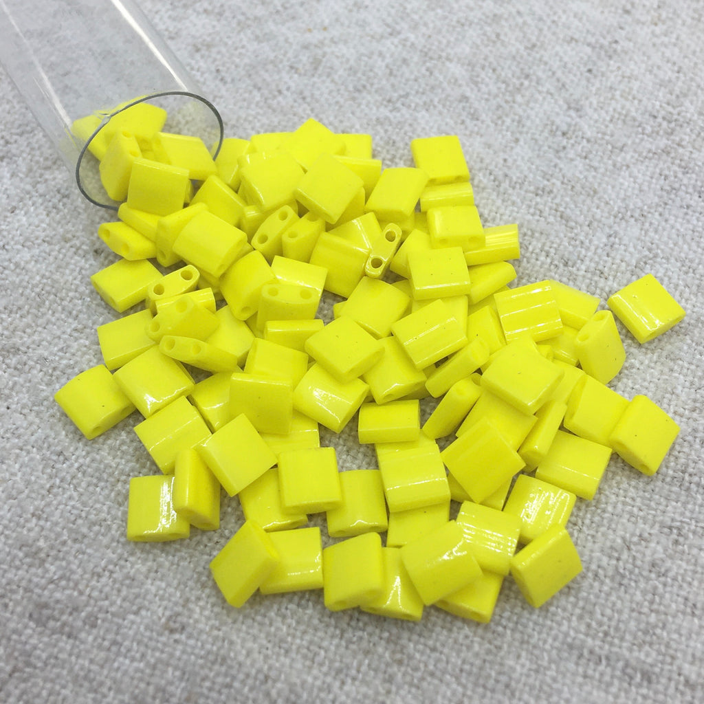 Tila Bead - Opaque Yellow