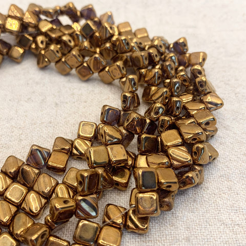 Silky Bead - Crystal Gold Luster