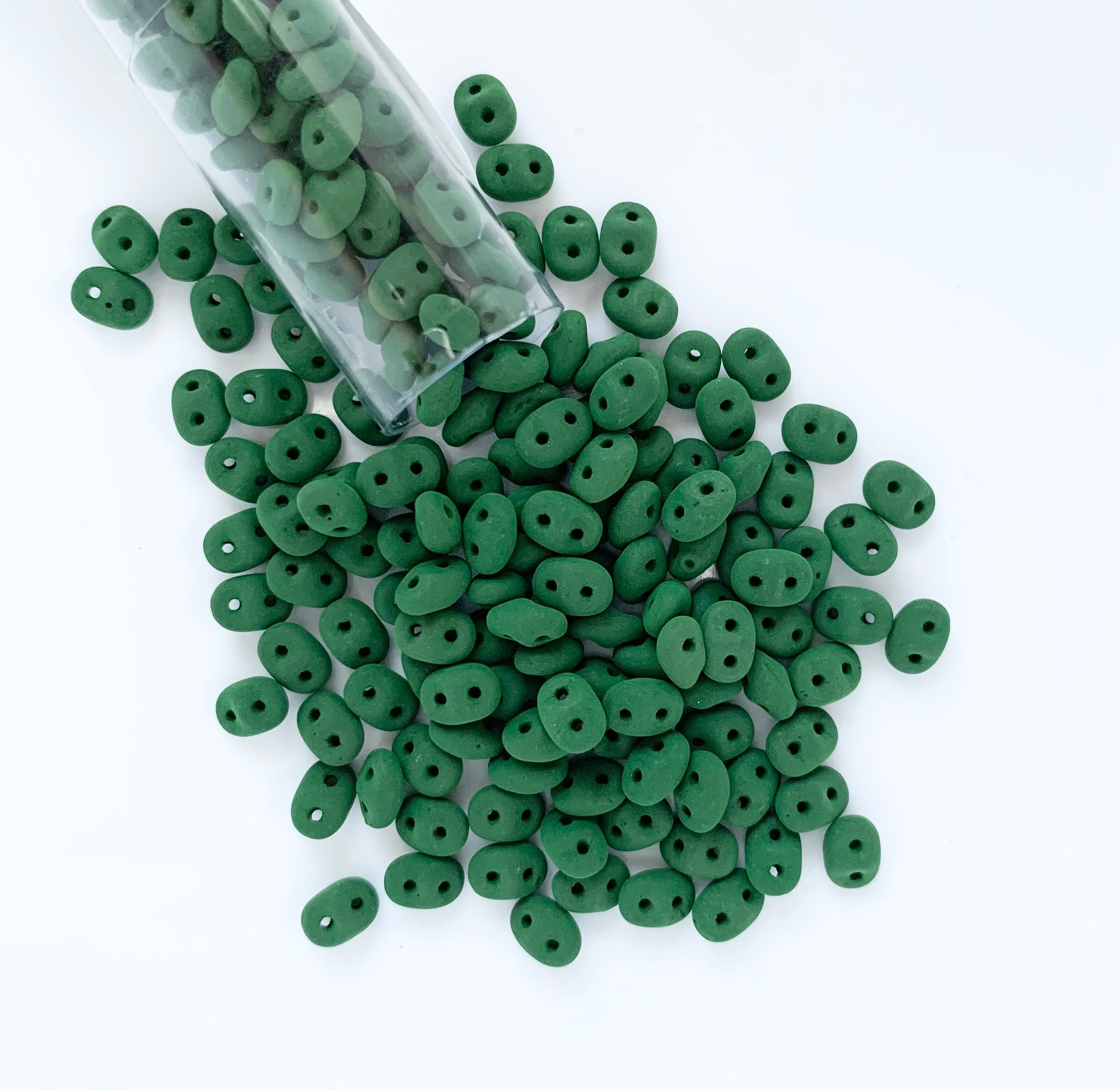 SuperDuo Matte Velvet Forest Green – The Beaded Peacock