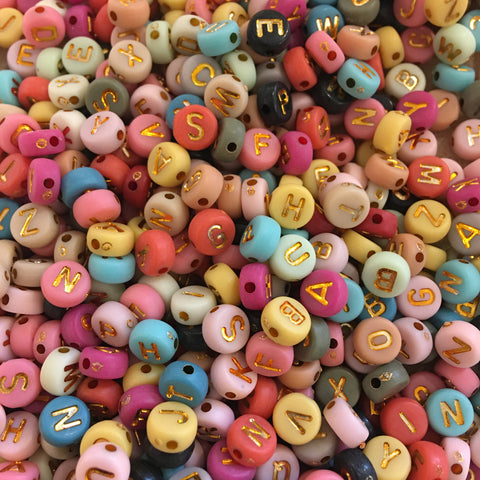 Colorful Letter Beads