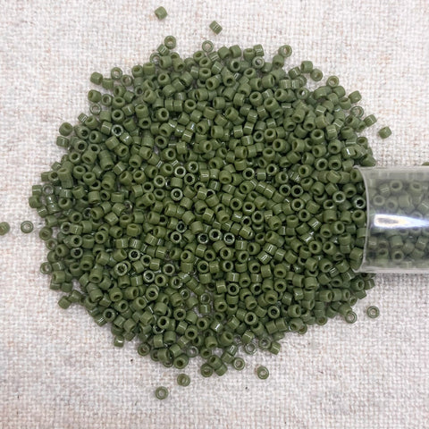 Delica 11/0 DB1135 Opaque Avocado