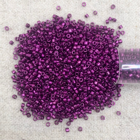 Delica 11/0 DB463 Nickel Pl Dyed Dk Fuchsia