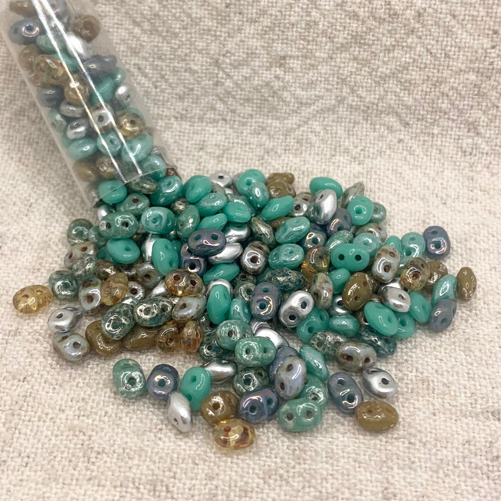 SuperDuo African Turquoise Mix