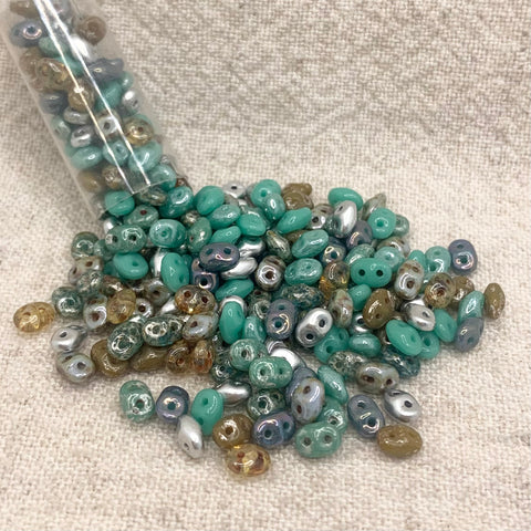 SuperDuo African Turquoise Mix