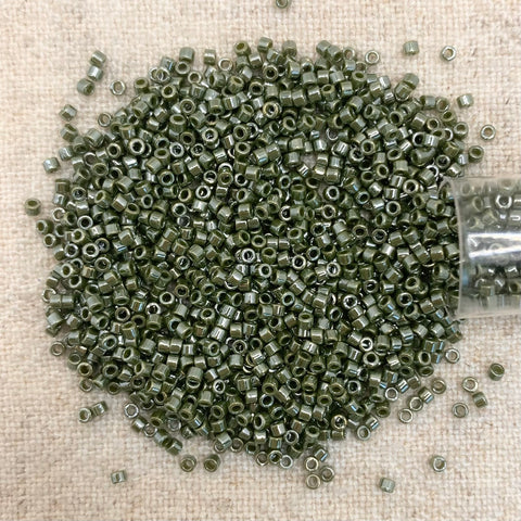 Delica 11/0 DB1566 Opaque Avocado Luster
