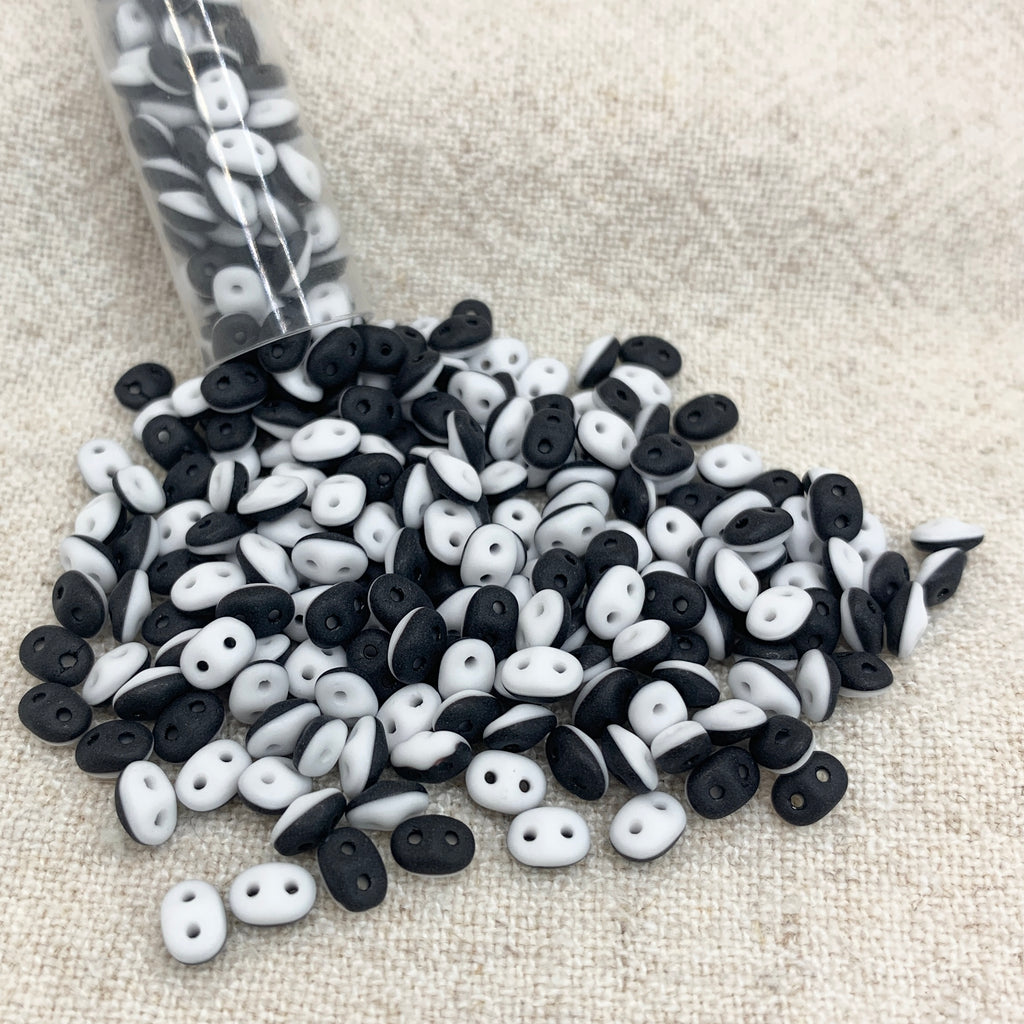 SuperDuo Duet Black/White Matte Opaque