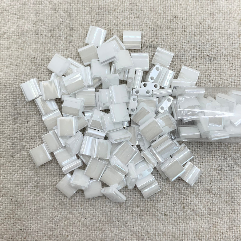 Tila Bead - White Pearl