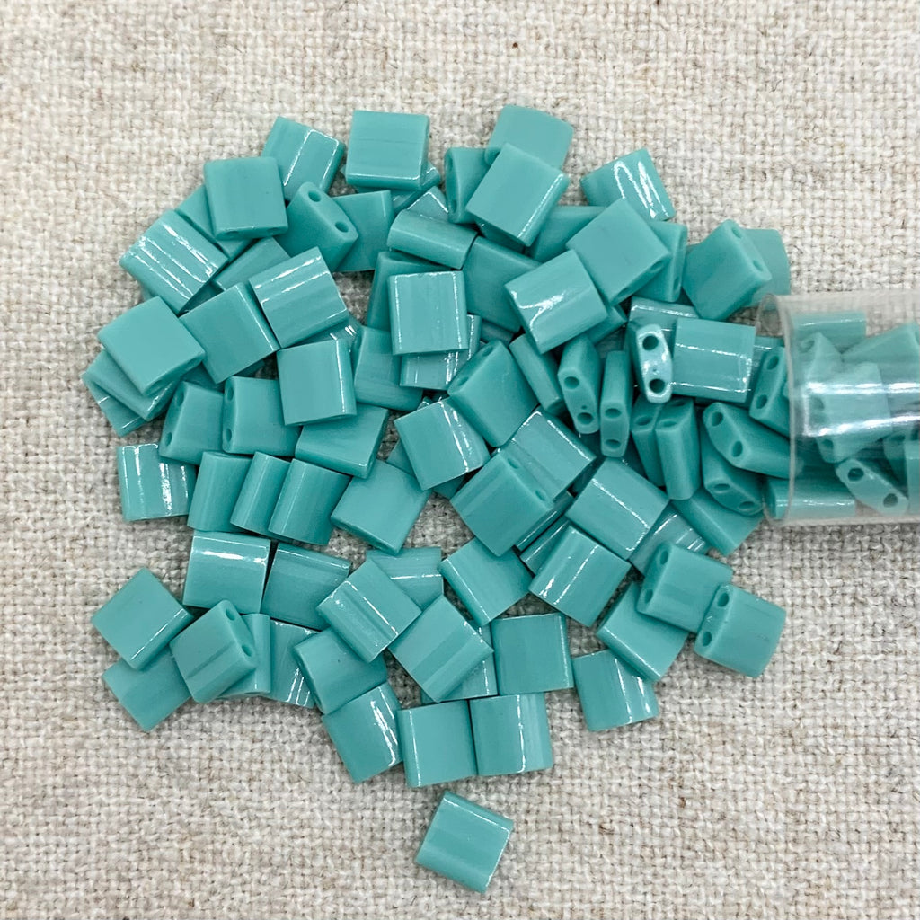Tila Bead - Opaque Turquoise Green