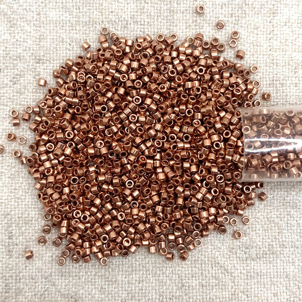 Delica 11/0 DB040 Bright Copper Plated
