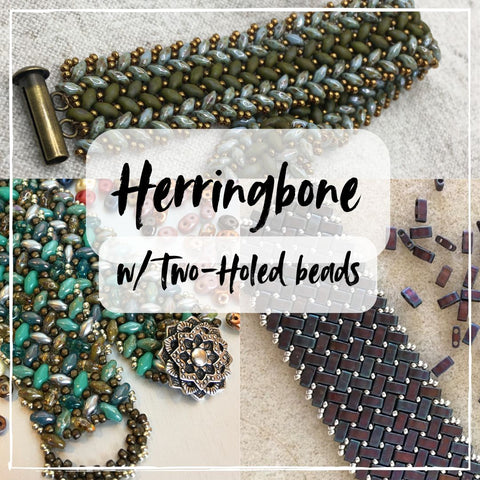 Herringbone with Two-Holed Beads: June 21, 10:30am | Class Sign Up