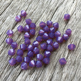 Preciosa 4mm Bicone - Amethyst Opal