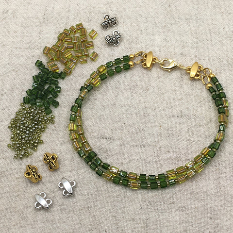 Basic Stringing: Double Cube Bracelet | Sun. Jun 28 | Class Sign Up